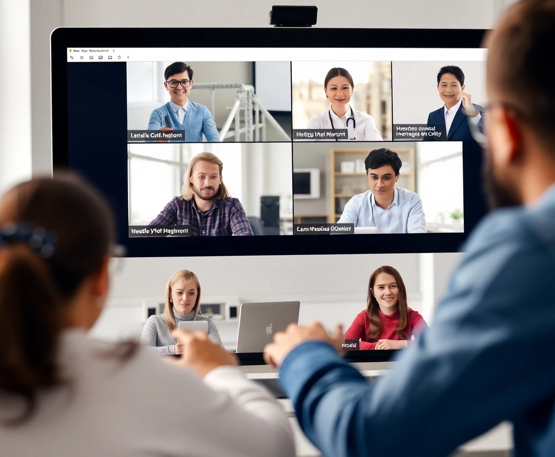 Interface de collaboration d'équipe avec chat et partage de fichiers